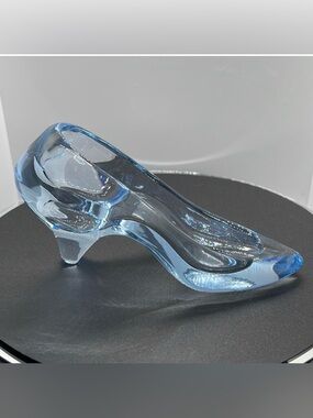 Oneida crystal  blue glass slipper